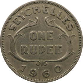 1 rupia 1960 seszele a